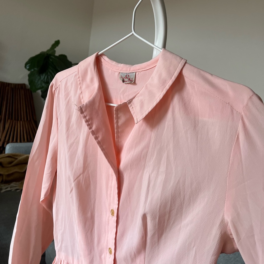 Vintage pink dress.
